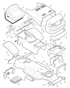 Part Location Diagram of 92515E549 Briggs and Stratton Frame Assembly
